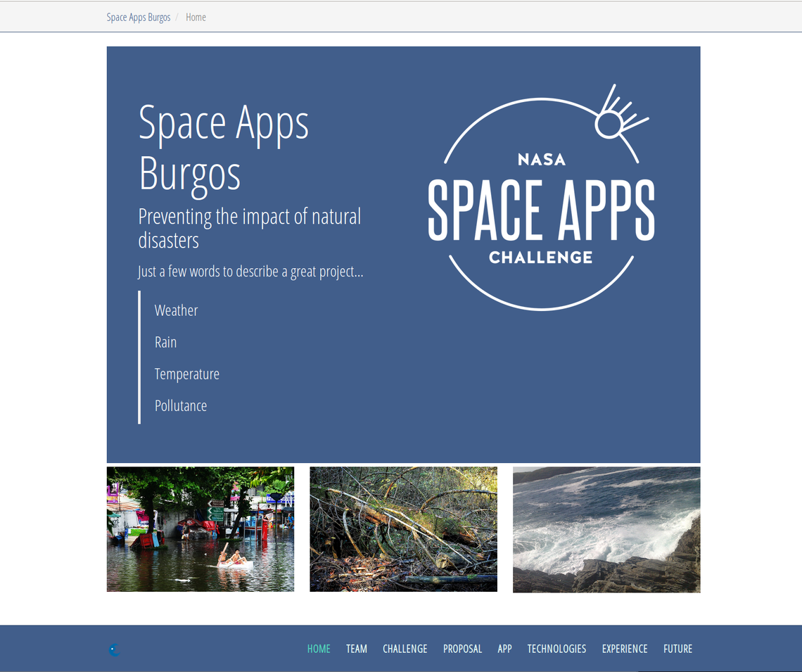 Space Apps Burgos  22 al 24 de abril 2016